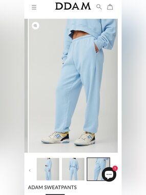 DDAM Adam Sweatpants in Cashmere Blue, Oversized Fit, Joggers  | Women’s XS
